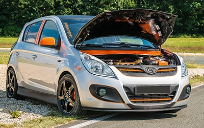 Portrait Hyndai i20 am schleizer Dreieck